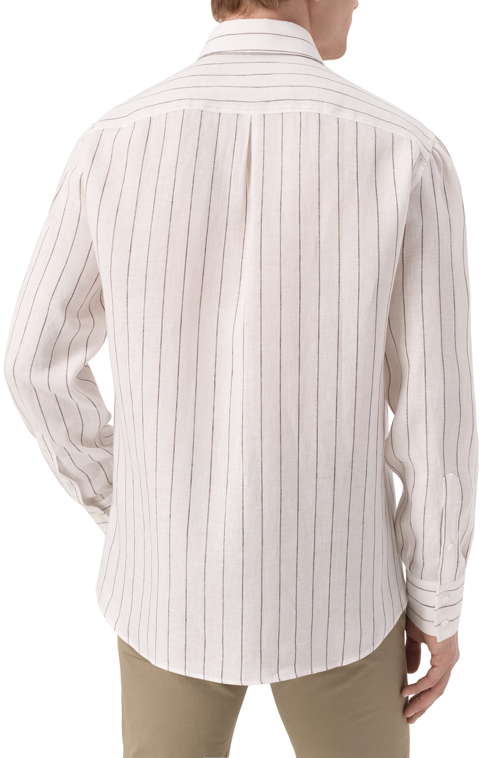 Льняная рубашка BRUNELLO CUCINELLI, арт. MM6860028, фото 4