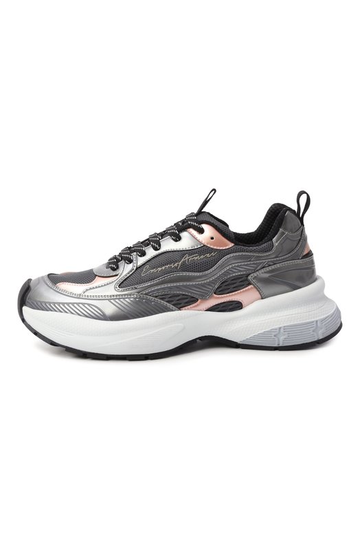 Комбинированные кроссовки Emporio Armani EW003056/AF19766 Серый  EW003056/AF19766 Фото 4