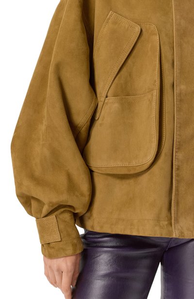 Замшевая куртк а THE ATTICO, арт. 260WCB00106/LBT144AA, фото 5