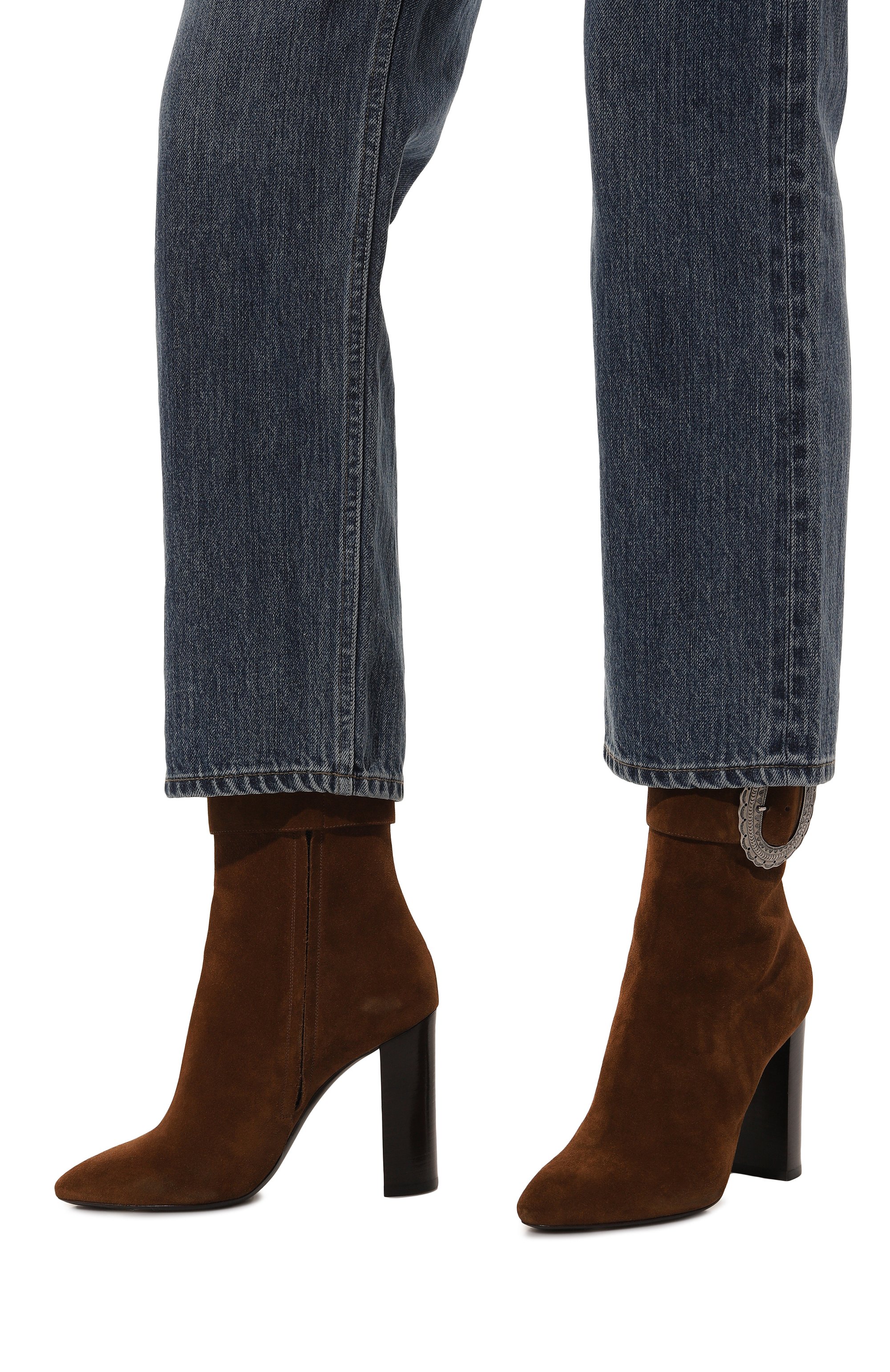 Замшевые ботильоны joplin SAINT LAURENT, арт. 551804/BT300, фото 3