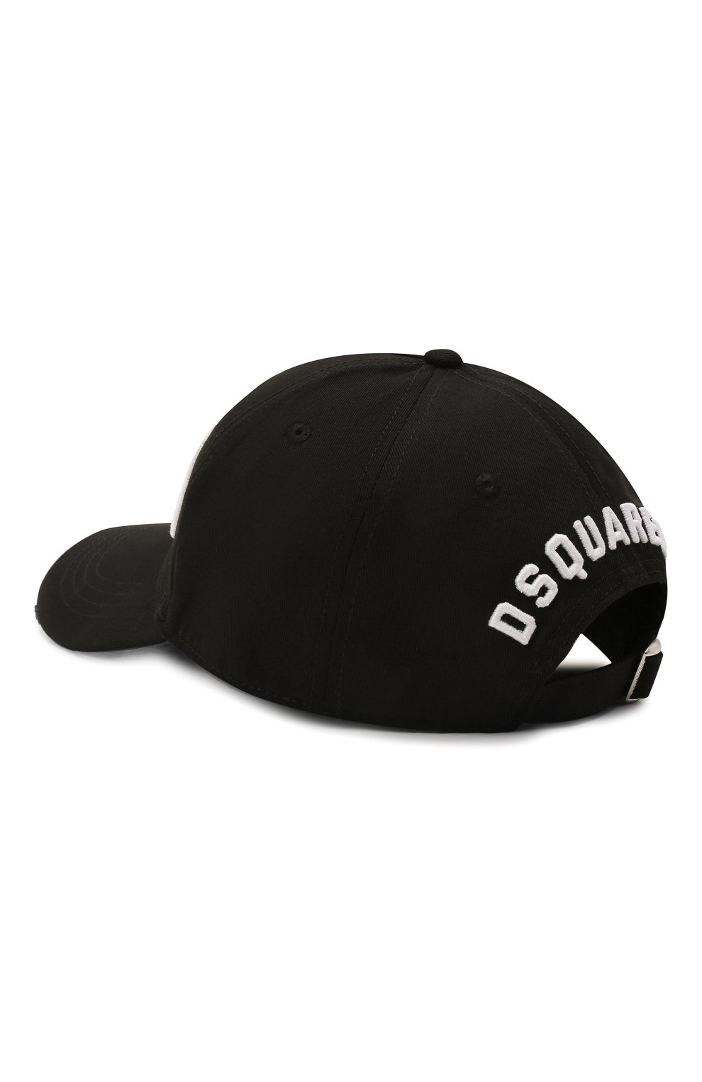 Хлопковая бейсболка DSQUARED2 черного цвета по цене 16500 руб., арт. BCM4001 05C00001, фото 2 Хлопковая бейсболка DSQUARED2, арт. BCM4001 05C00001, фото 2