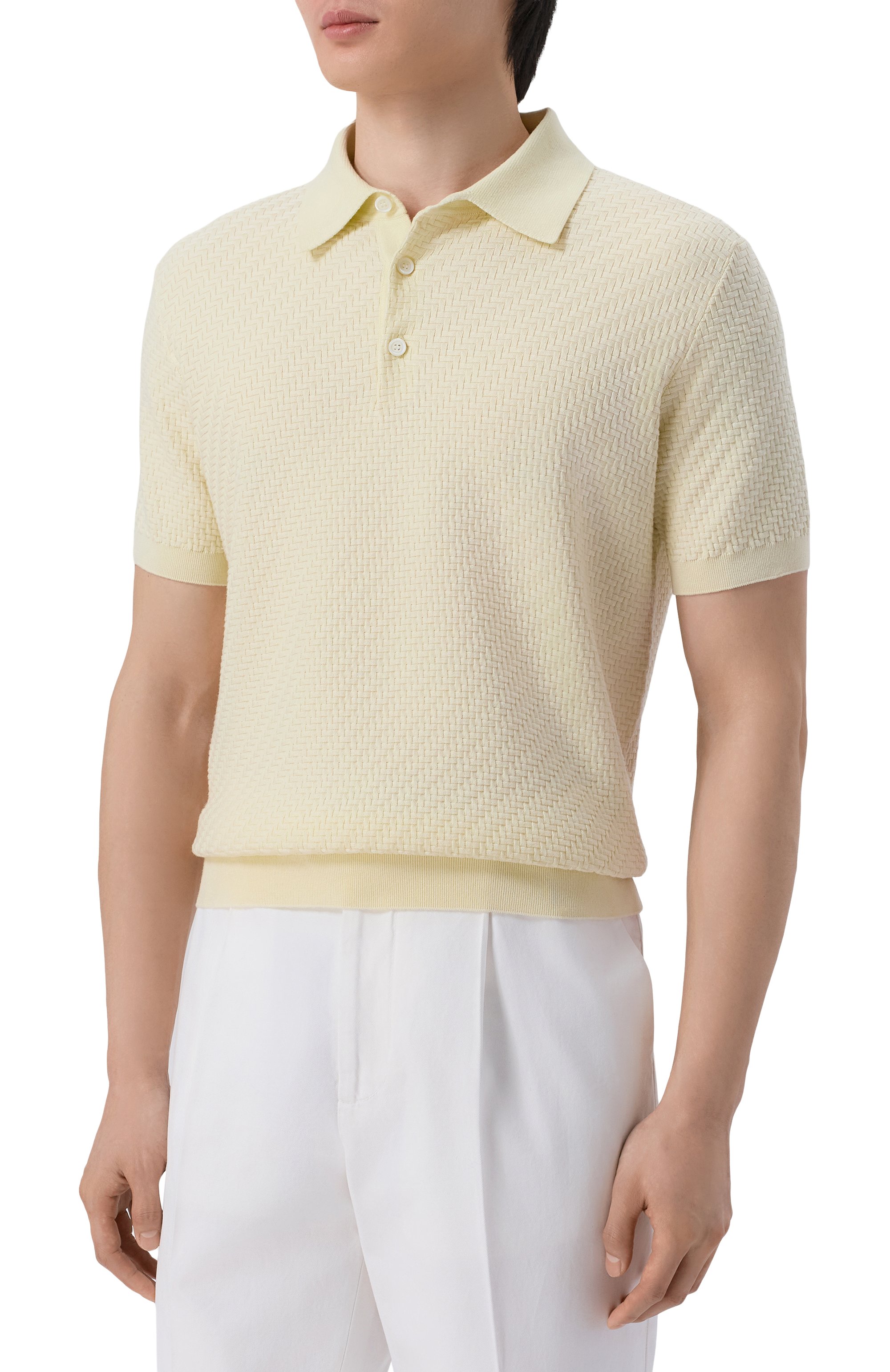 Поло из хлопка и шелка BRIONI, арт. UMR200/PAK22, фото 3