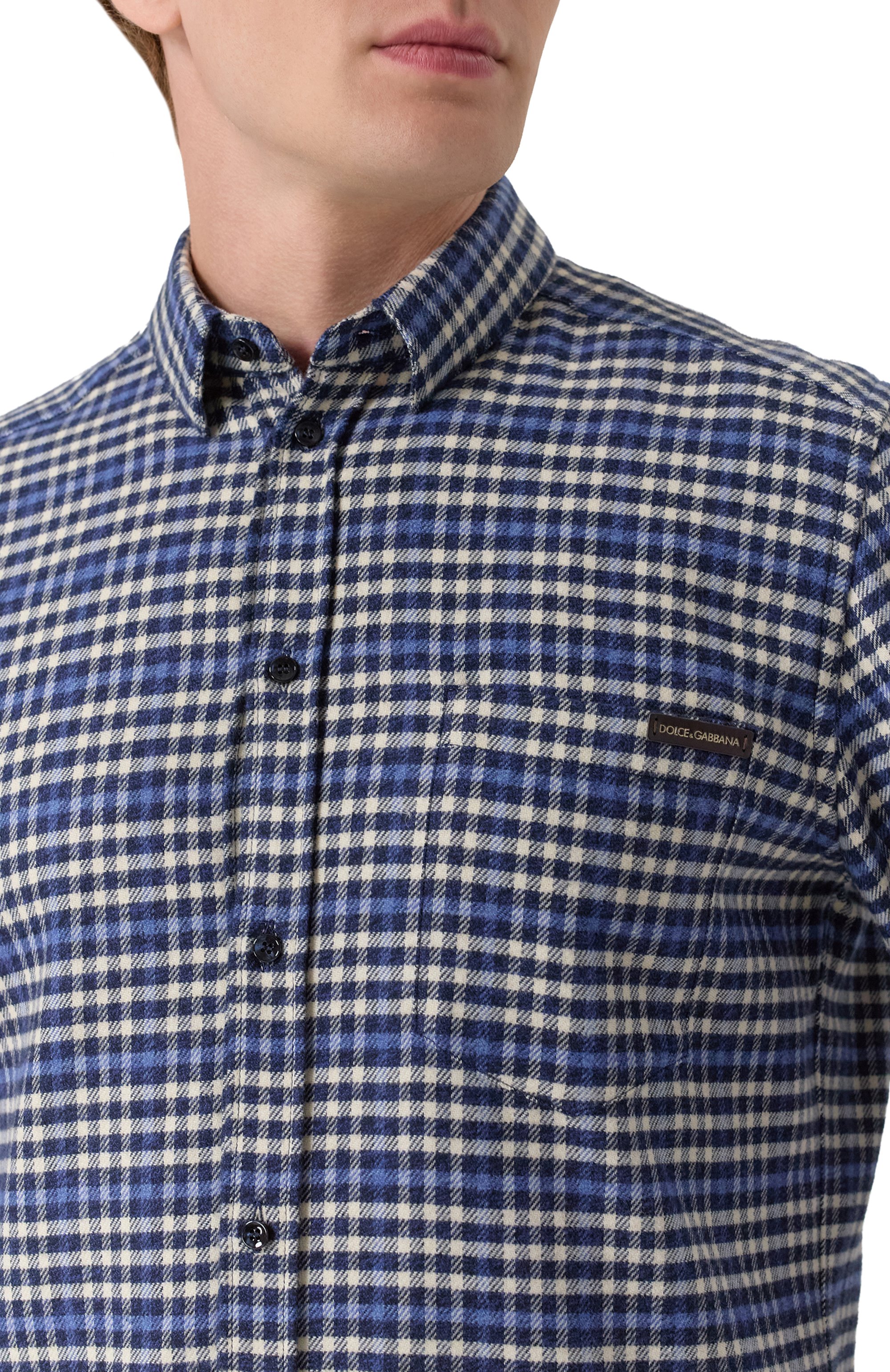Хлопковая рубашка DOLCE & GABBANA, арт. G5JZ9T/FQ5MZ, фото 5