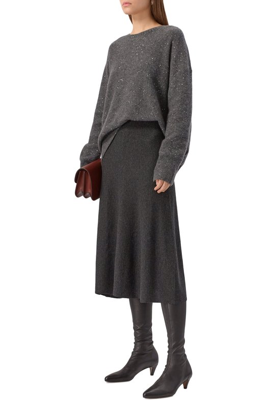 Свитер из кашемира и хлопка Addicted NY103-1 Серый  NY103-1 Фото 2