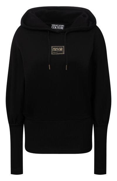 Женский худи VERSACE JEANS COUTURE, арт. 71HAI304-71DP304 FELPA FLUIDA BLACK/F0001