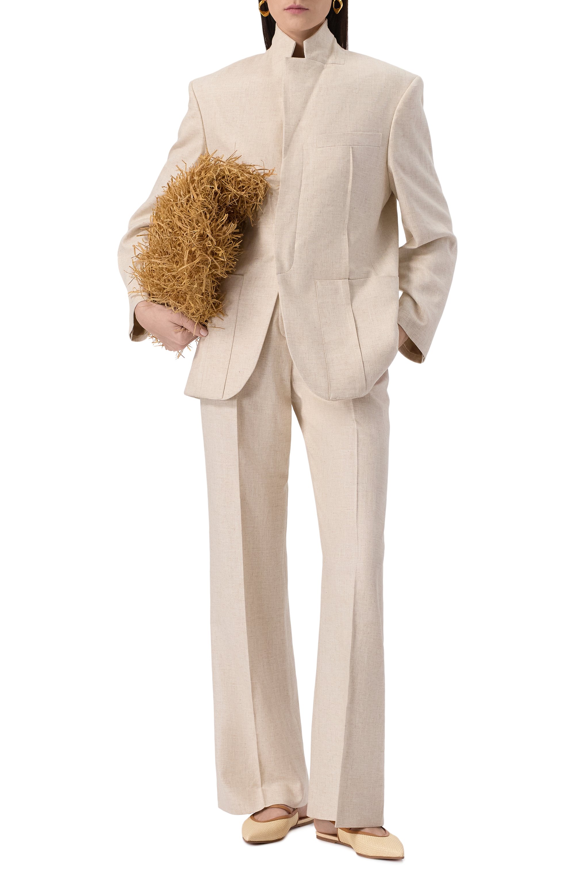 Жакет из вискозы и льна JACQUEMUS, арт. 22E/213JA101-1358, фото 2