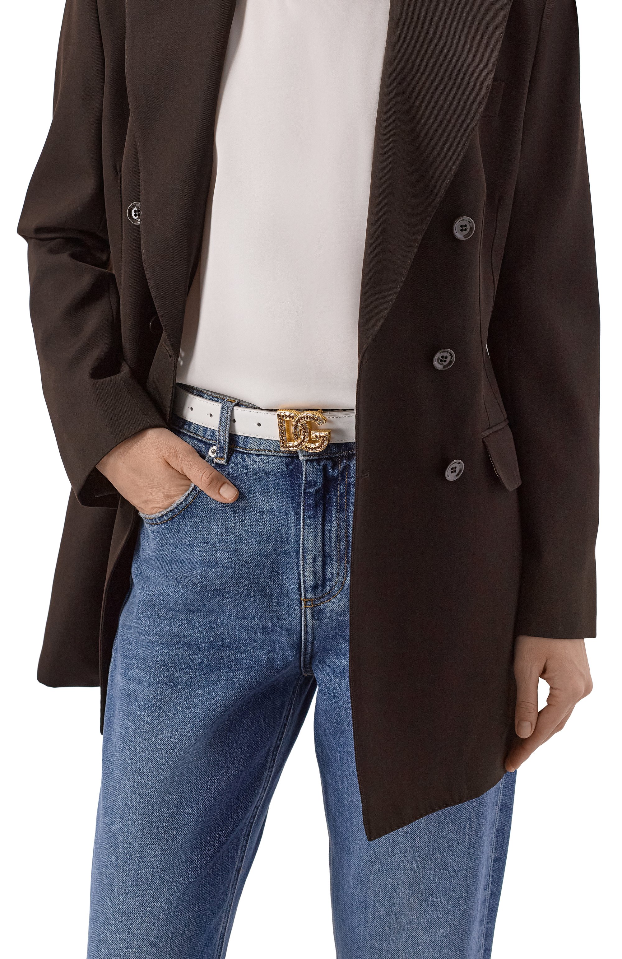 Кожаный ремень DOLCE & GABBANA, арт. BE1682/AW576, фото 2