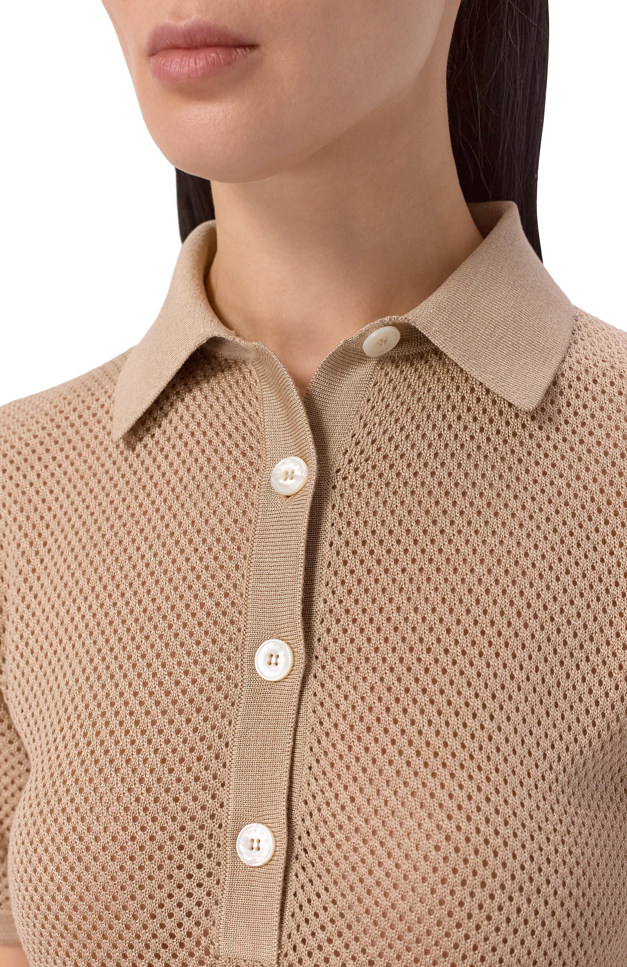 Шелковое поло KITON, арт. D55714, фото 5