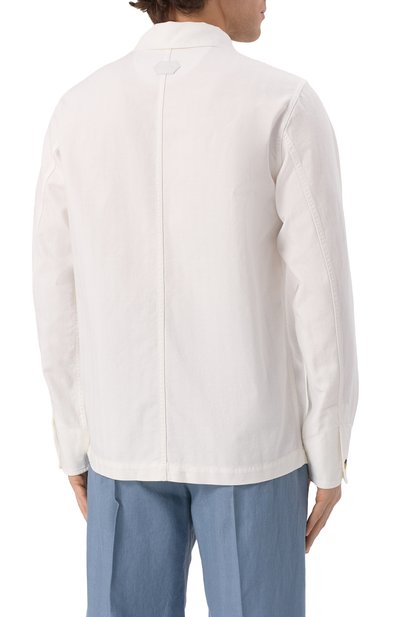 Куртка-рубашка из хлопка и льна JACOB COHEN, арт. 25E P/JUM_E0022 080 S4002 TN, фото 4