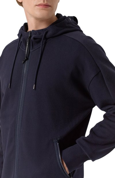 Хлопковая толстовка C.P. COMPANY темно-синего цвета по цене 39950 руб., арт. RCCMSS715A005086W, фото 5 Хлопковая толстовка C.P. COMPANY, арт. RCCMSS715A005086W, фото 5