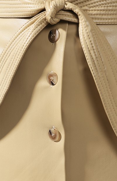 Юбка с поясом NANUSHKA бежевого цвета по цене 47800 руб., арт. ARFEN_WAX YELL0W_VEGAN LEATHER, фото 5 Юбка с поясом NANUSHKA, арт. ARFEN_WAX YELL0W_VEGAN LEATHER, фото 5