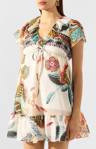 Платье из смеси хлопка и шелка REDVALENTINO, арт. TR0VAP55/4YV, фото 3