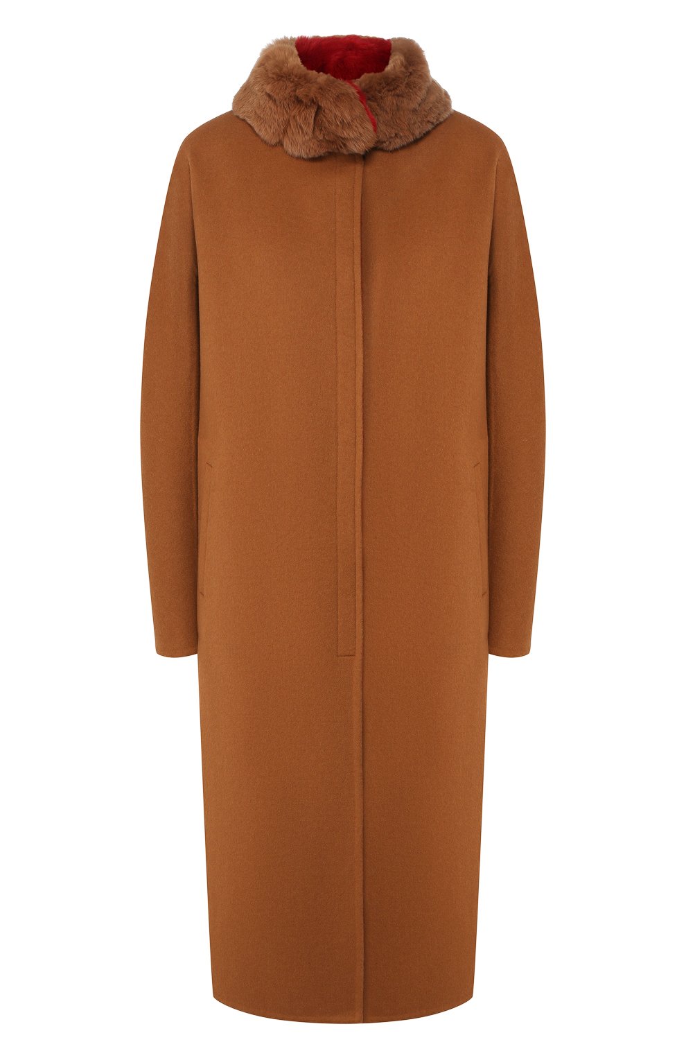 Пальто из кашемира и шерсти викуньи с воротником из меха шиншиллы LORO PIANA, арт. FAI2065/VVIC, фото 1