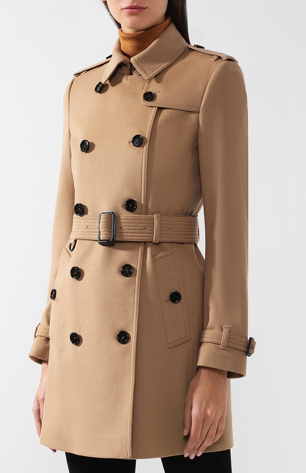 Пальто с поясом BURBERRY, арт. 3929740, фото 3