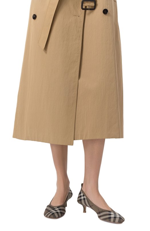 Текстильные туфли Baby 45 Burberry 8102595 Хаки  8102595 Фото 3