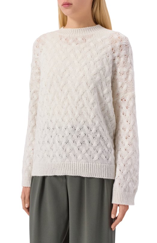 Свитер из шерсти и кашемира Antonelli Firenze 41673P/40795 Белый  41673P/40795 Фото 3