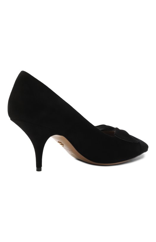 Замшевые туфли Bow Ferragamo 01K026/785007 Чёрный  01K026/785007 Фото 5