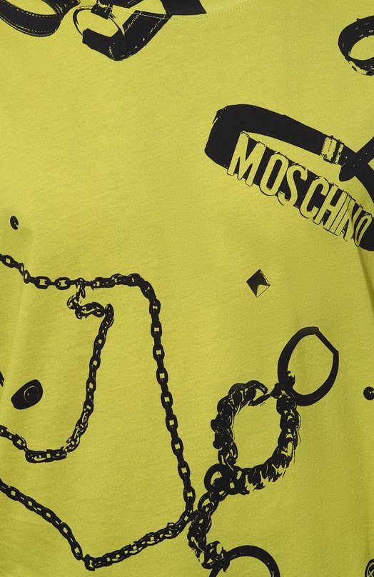 Хлопковая футболка Moschino 5