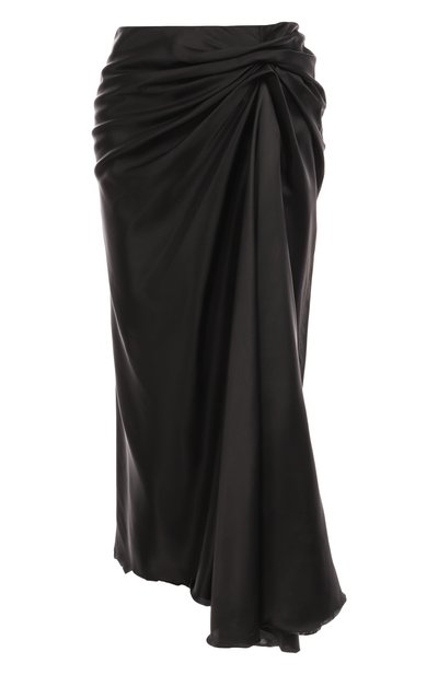 Женская атласная юбка BALENCIAGA, арт. 831248/TS091