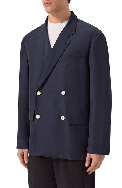 Пиджак из вискозы и льна EMPORIO ARMANI, арт. EM005493/AF13812, фото 3