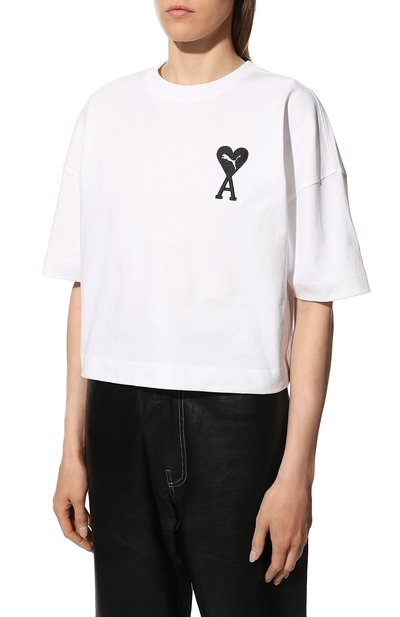 Хлопковая футболка puma x ami PUMA, арт. 53407302, фото 3