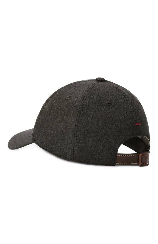Шерстяная бейсболка Brunello Cucinelli MB4079850 Серый  MB4079850 Фото 3