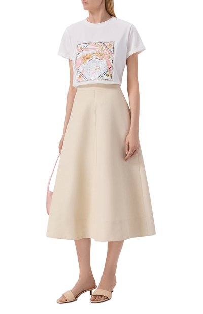 Хлопковая футболка SEVEN LAB белого цвета по цене 14280 руб., арт. CTR1.01.100.257.165, фото 2 Хлопковая футболка SEVEN LAB, арт. CTR1.01.100.257.165, фото 2