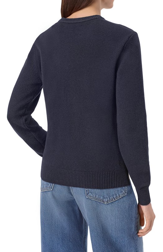 Пуловер из шерсти и вискозы MC2 Saint Barth QUE0018-03906I/NEW QUEEN C Синий  QUE0018-03906I/NEW QUEEN C Фото 4