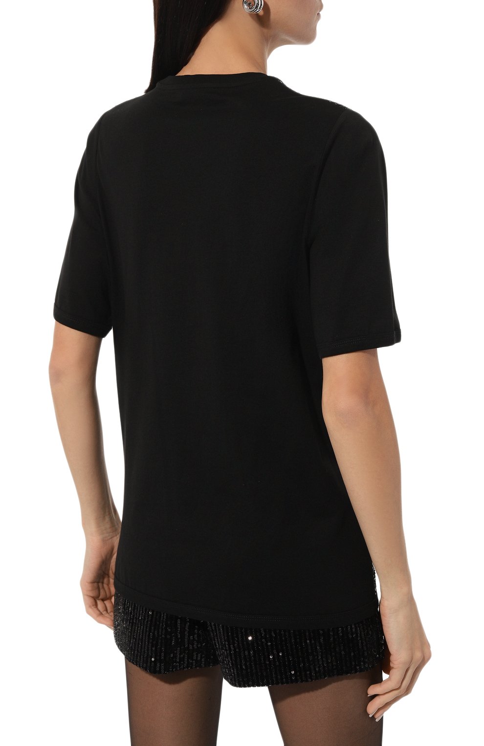 Футболка с отделкой пайетками ELIE SAAB, арт. 15473, фото 4