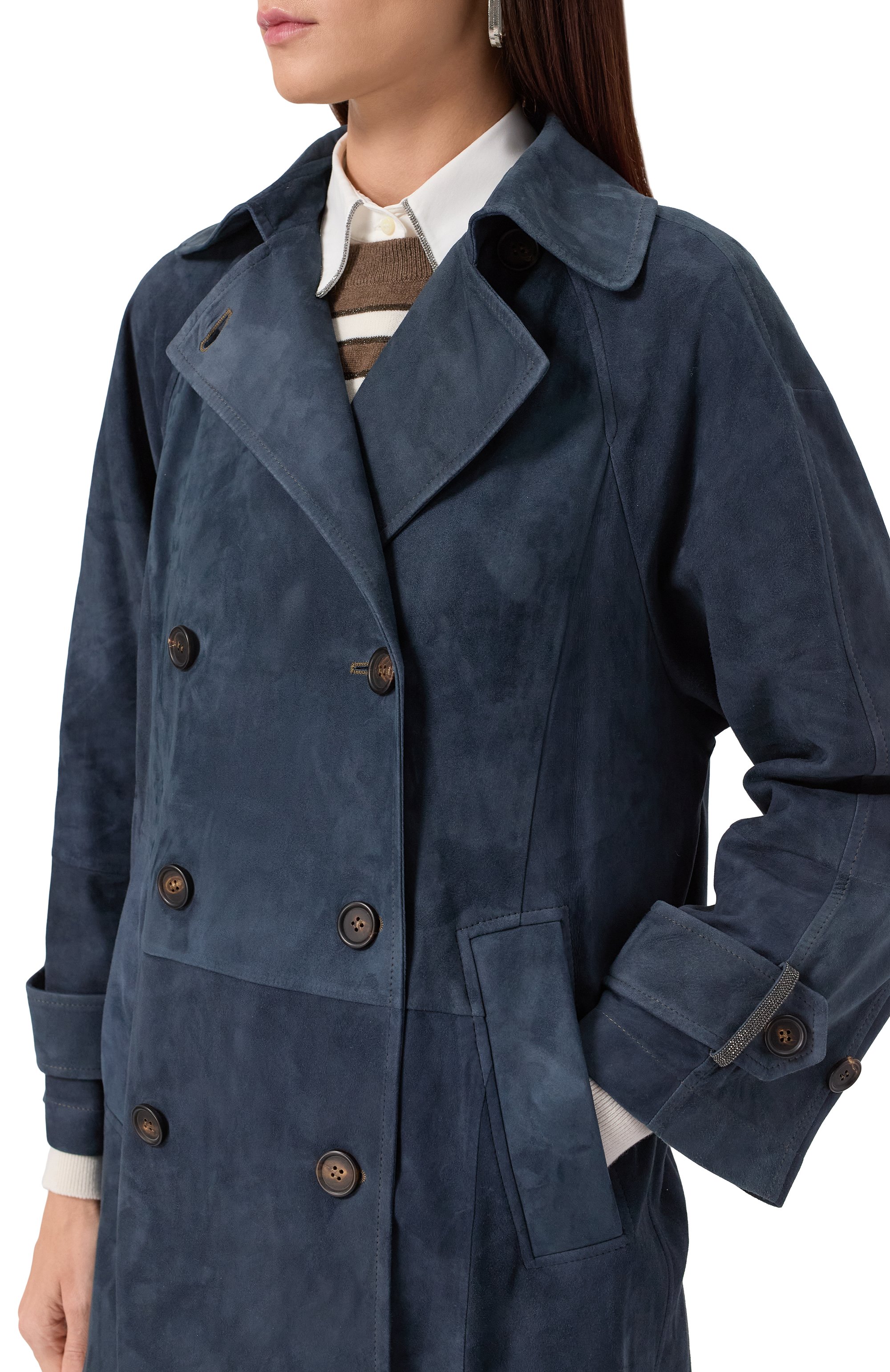 Замшевый плащ BRUNELLO CUCINELLI, арт. MPCAI9846P, фото 5