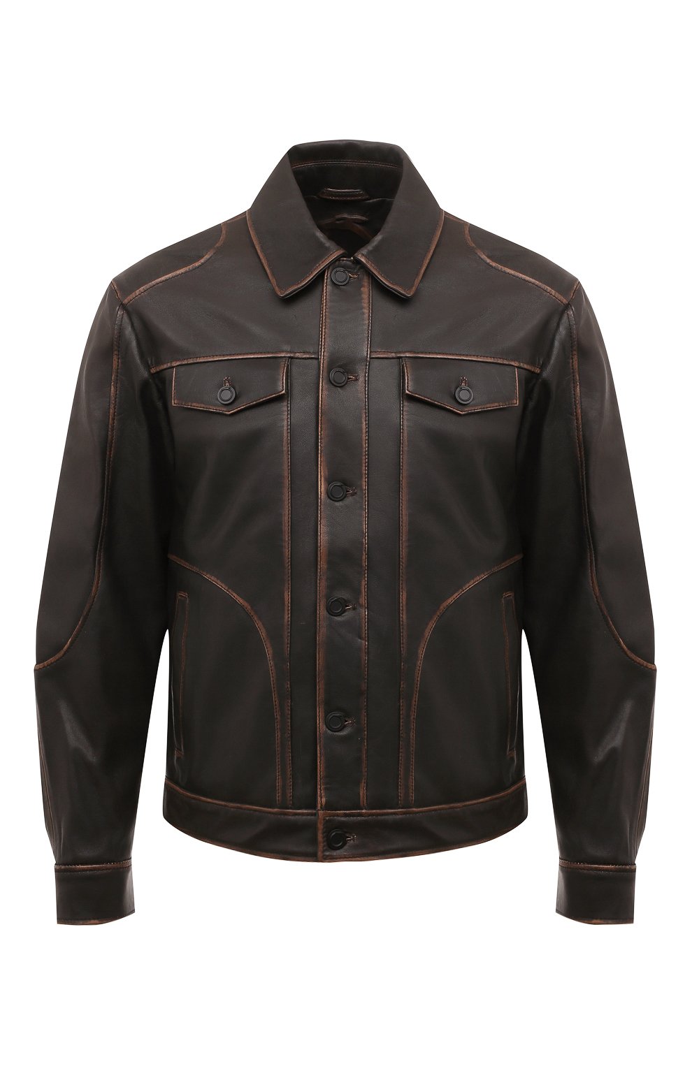 Кожаная куртка-рубашка TRUSSARDI, арт. 52S00918-2P000321, фото 1