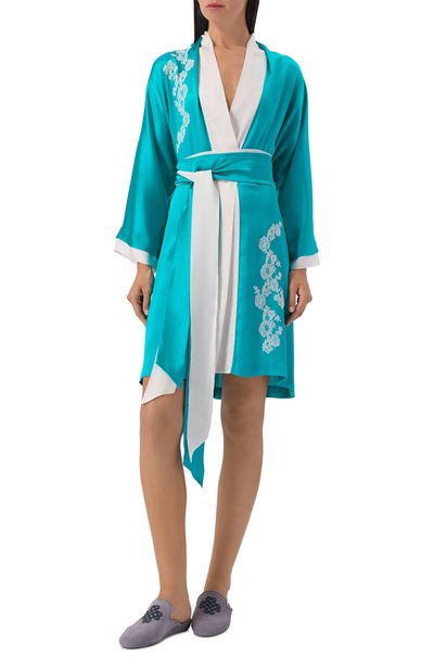 Шелковый халат CARINE GILSON, арт. AG0960DS, фото 3