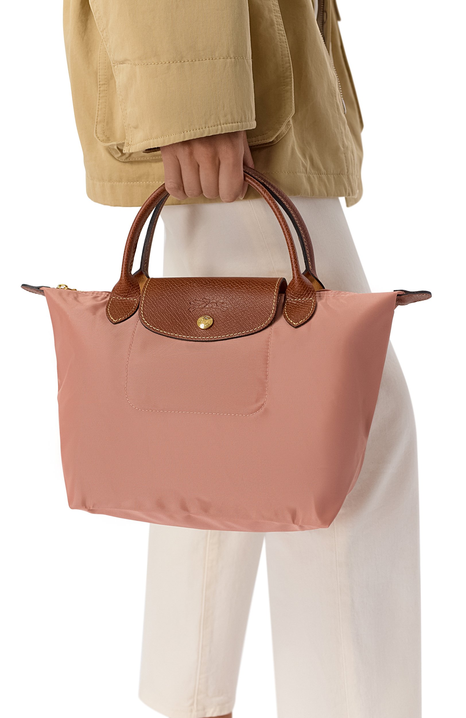Сумка le pliage original small LONGCHAMP розового цвета по цене 18650 руб., арт. L1621089/089, фото 2 Сумка le pliage original small LONGCHAMP, арт. L1621089/089, фото 2