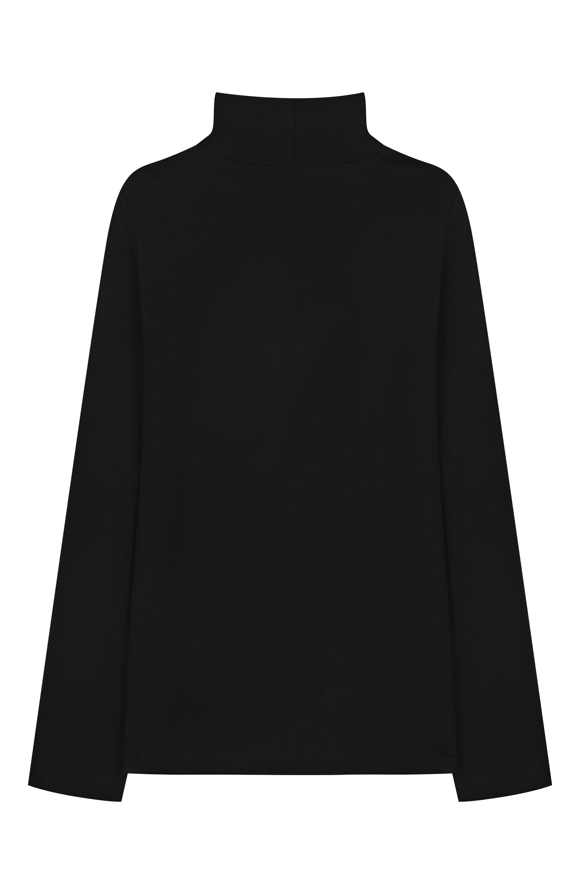 Водолазка из вискозы MONNALISA черного цвета по цене 11950 руб., арт. 17FLUC, фото 2 Водолазка из вискозы MONNALISA, арт. 17FLUC, фото 2