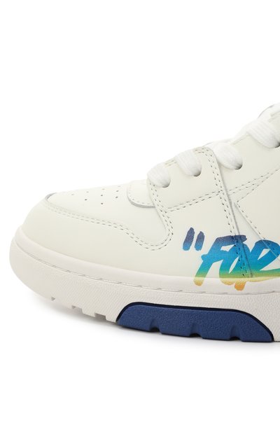 Кожаные кеды out of office OFF-WHITE, арт. 0BIA011S25LEA002/37-38, фото 4