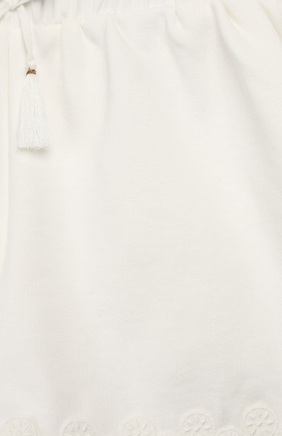 Хлопковые шорты CHLOÉ белого цвета по цене 8995 руб., арт. C14576/2A-5A, фото 3 Хлопковые шорты CHLOÉ, арт. C14576/2A-5A, фото 3