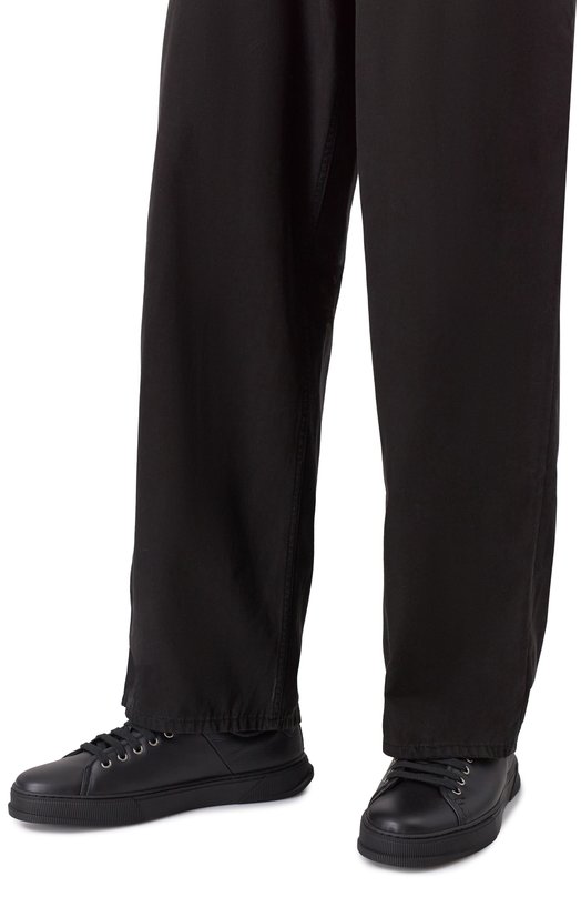 Кожаные кеды Ferragamo 026363/772 Чёрный  026363/772 Фото 3