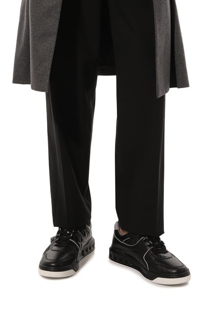 Кожаные кеды roman stud VALENTINO, арт. 1Y0S0E71NWN, фото 3