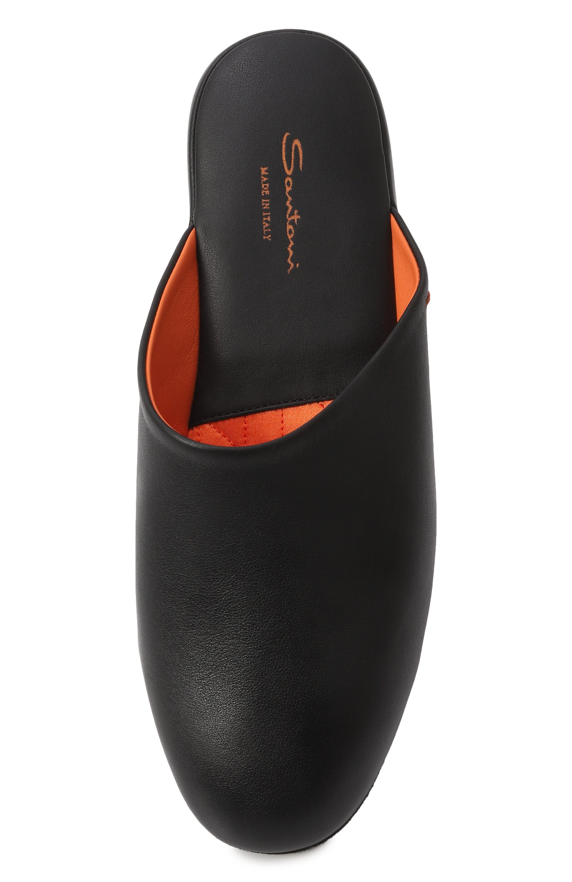 Кожаные домашние туфли SANTONI, арт. PMXGA1644XXX1CLB, фото 6