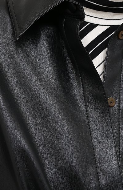 Платье с поясом NANUSHKA, арт. HALLI_BLACK_VEGAN LEATHER, фото 5