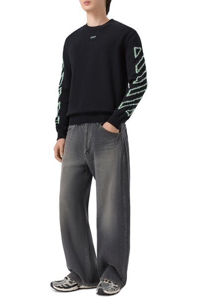 Мужские текстильные кроссовки be right back knit OFF-WHITE, арт. 0MIA2A0S26FAB001