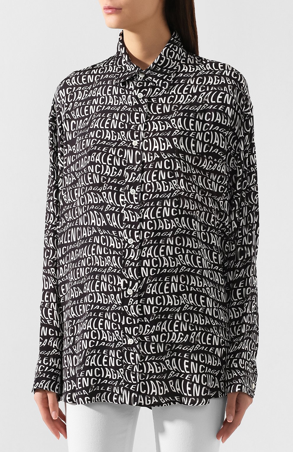 Рубашка из вискозы BALENCIAGA, арт. 583534/TFL23, фото 3