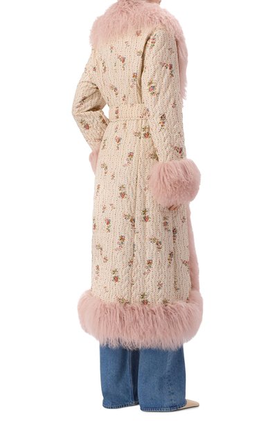 Пальто с отделкой из ягненка VALENTINO, арт. 8B3CL860/9WR, фото 4