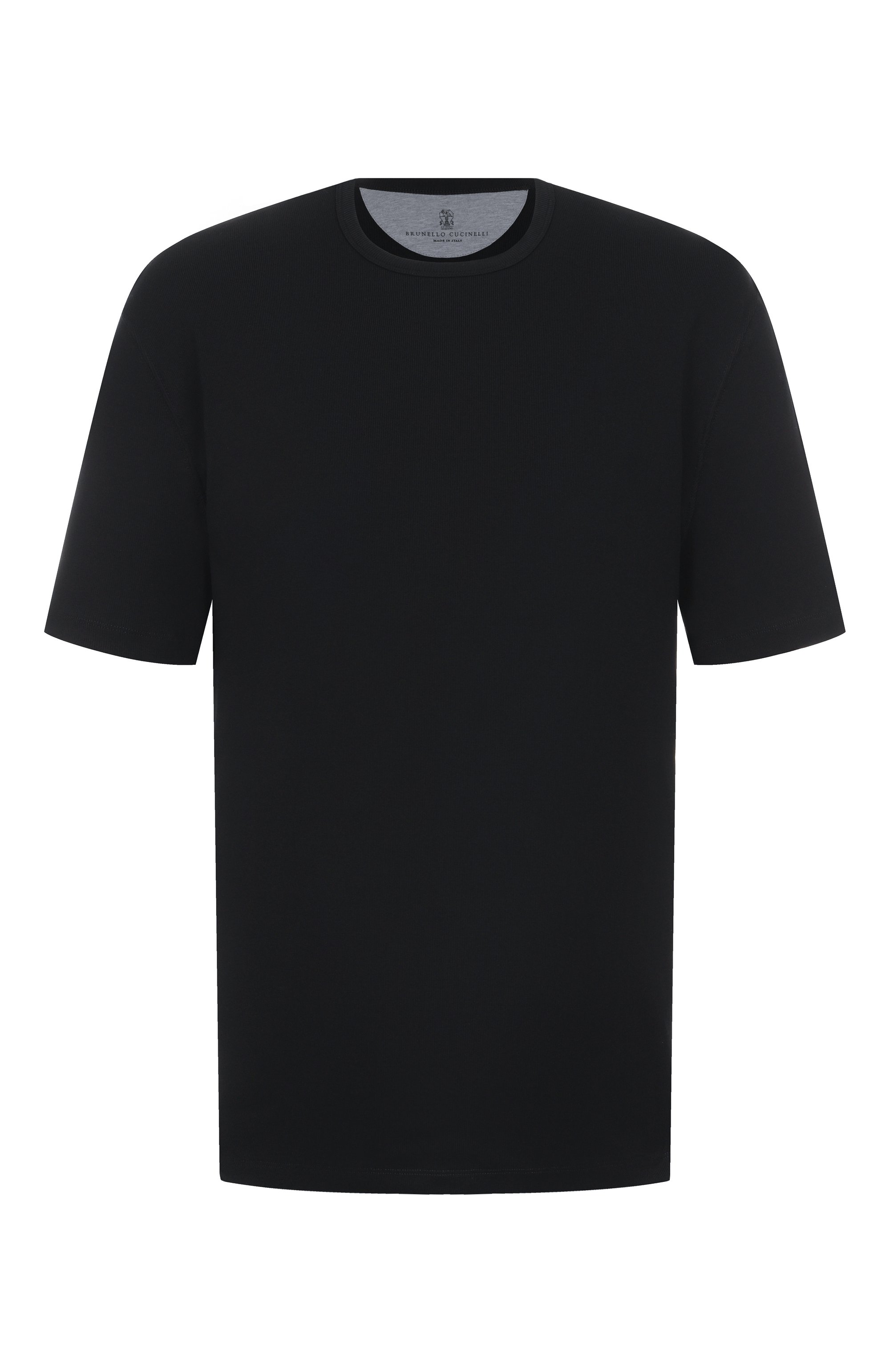 Футболка из вискозы и хлопка BRUNELLO CUCINELLI, арт. MR8061336W, фото 1