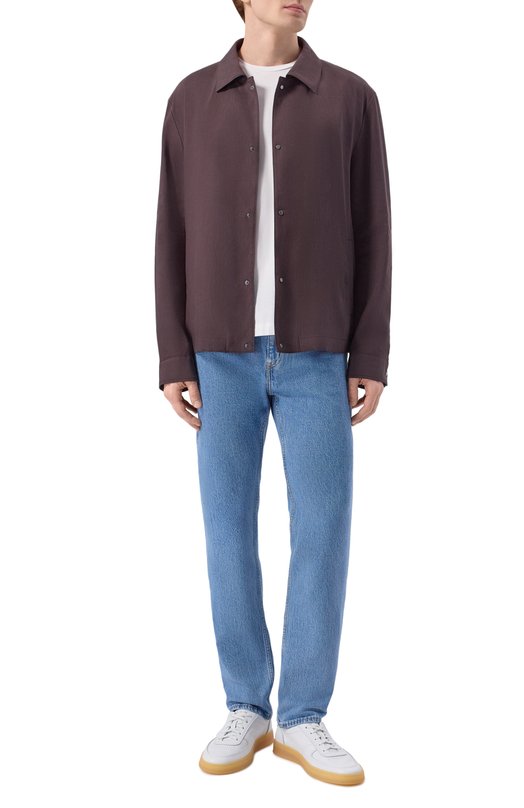 Куртка-рубашка изо льна и вискозы BOSS 50561971 Коричневый  50561971 Фото 2