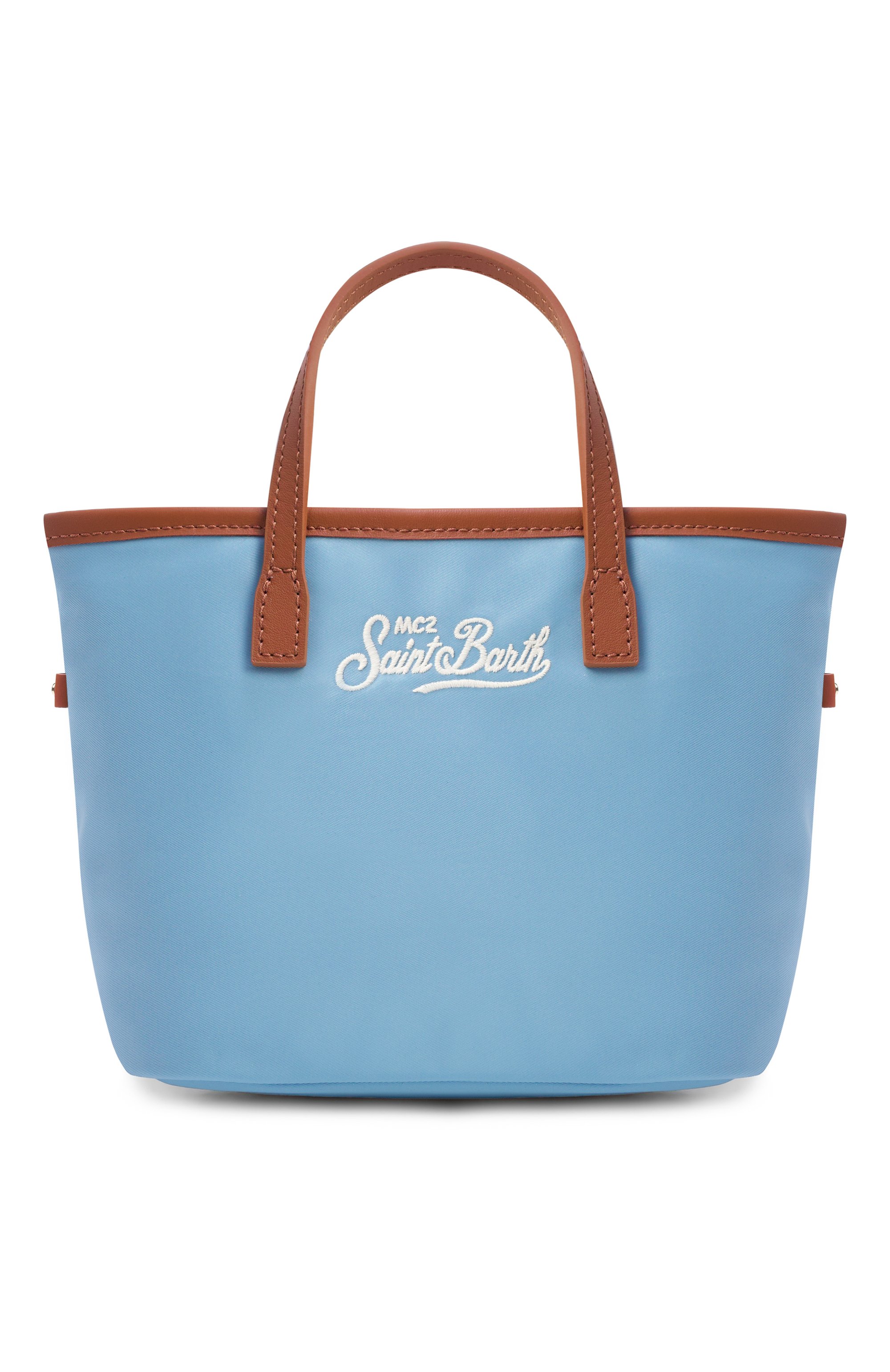 Сумка city mini MC2 SAINT BARTH голубого цвета по цене 14200 руб., арт. CB0005-01821L/CITY BAG MINI NYL0N, фото 1 Сумка city mini MC2 SAINT BARTH, арт. CB0005-01821L/CITY BAG MINI NYL0N, фото 1