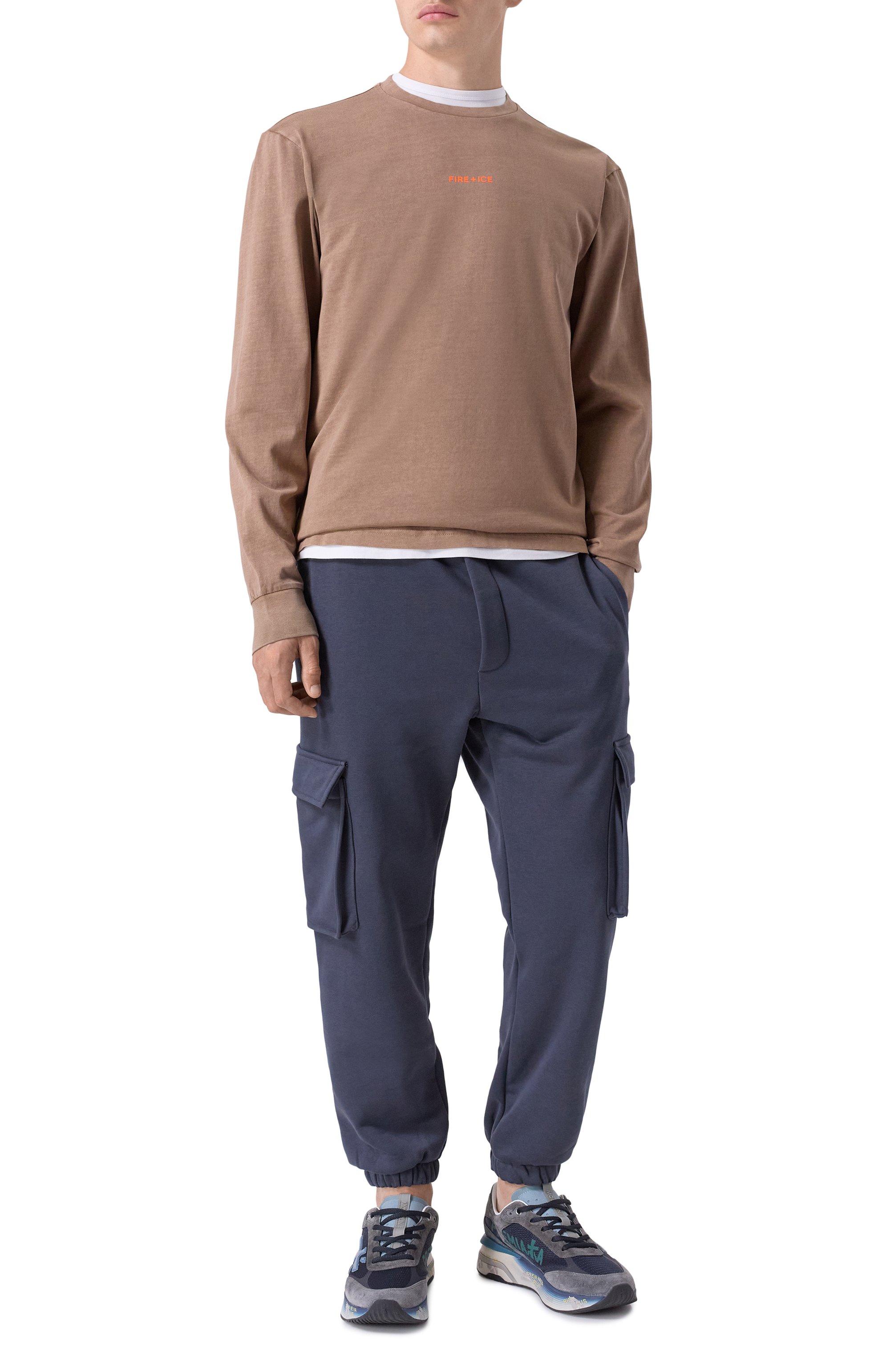 Комбинированные кроссовки moerun PREMIATA синего цвета по цене 32000 руб., арт. M0ERUN/VAR 7772, фото 2 Комбинированные кроссовки moerun PREMIATA, арт. M0ERUN/VAR 7772, фото 2