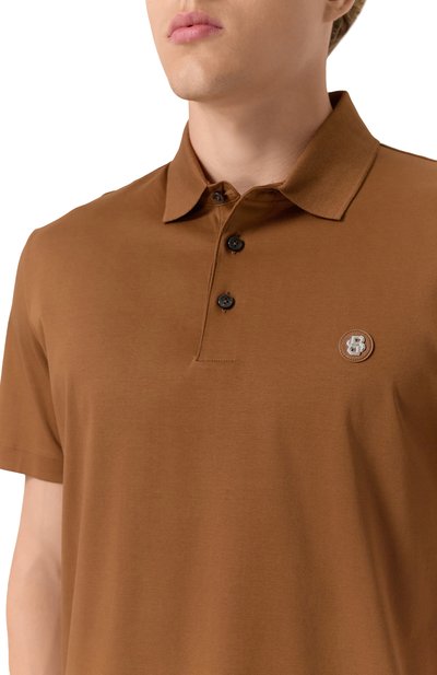 Хлопковое поло BOSS, арт. 50520297, фото 5