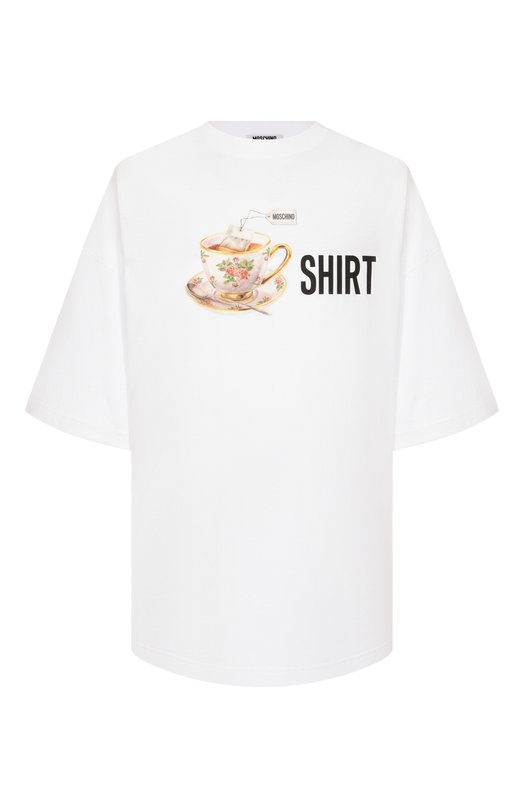 Хлопковая футболка Moschino V0706/5241 Белый V0706/5241