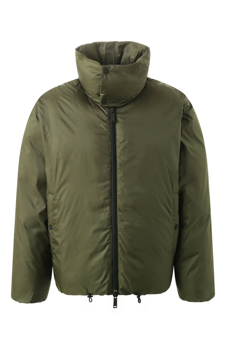 Мужская пуховик DSQUARED2 хаки цвета, арт. S74AM1564/S54981 | Фото 1 (Длина (верхняя одежда): Короткие; Материал сплава: Проставлено; Рукава: Длинные; Драгоценные камни: Проставлено; Кросс-КТ: Пуховик; Стили: Милитари, Кэжуэл; Материал внешний: Синтетический материал)